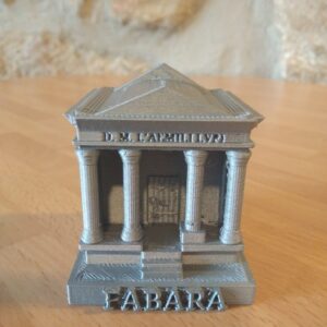 Mausoleo Romano de Fabara Impreso en 3D aluminio de frente